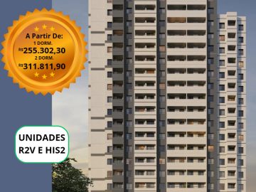 Apto 1 dorm. su�te 28m� 2 dorm. 37m�